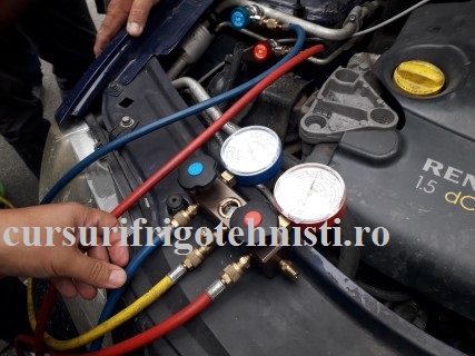 Aer conditionaz auto R134A bateria si cuplele .jpg
