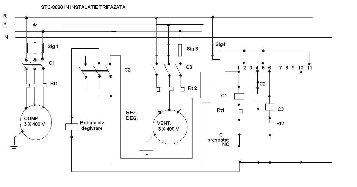 Schema electrica trifazata cu STC-8080, deg. cu gaze calde by Rosu Florian.JPG